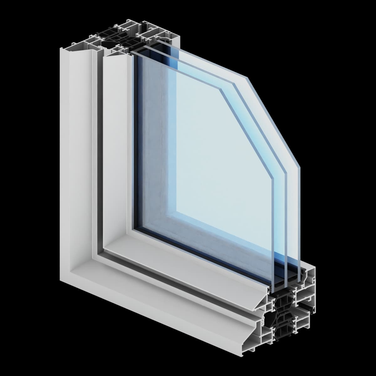 Max Light STEEL — tehnički render sistema