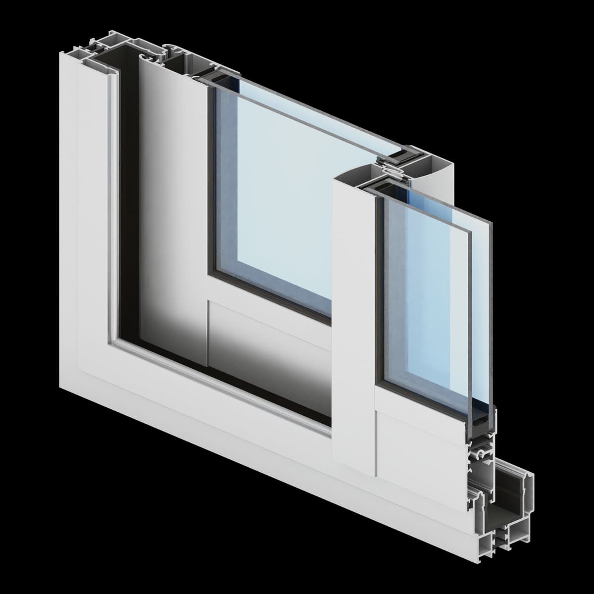 Slide Plus — tehnički render sistema
