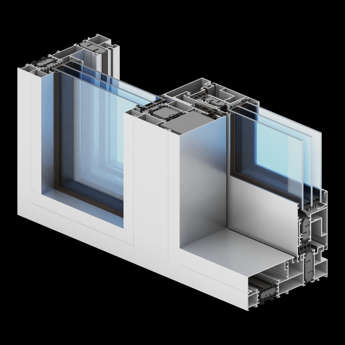 Ultraglide Monorail — tehnički render sistema
