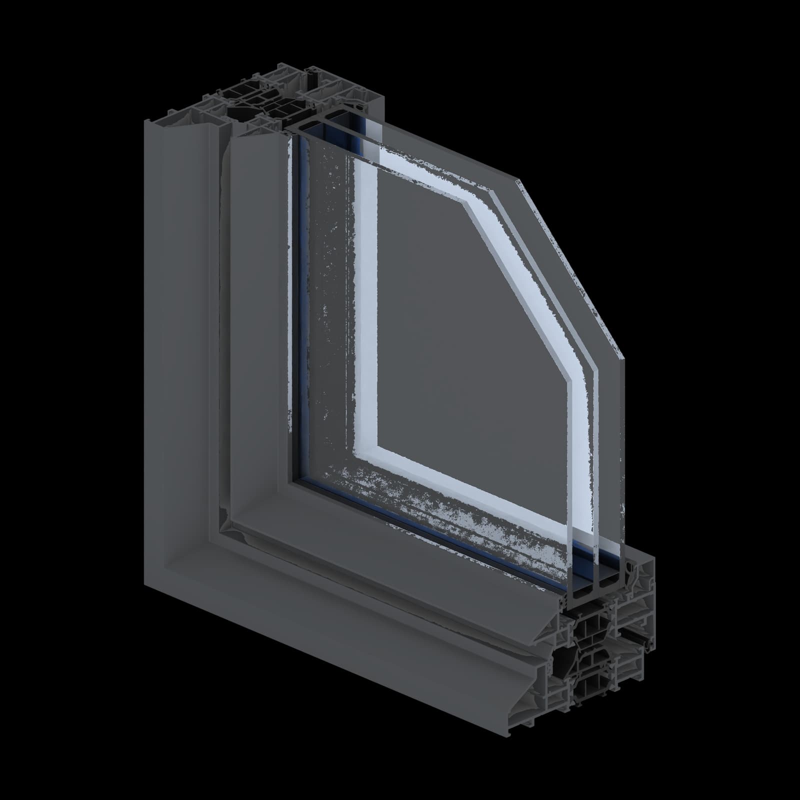 Max Light STEEL: technischer Profilquerschnitt