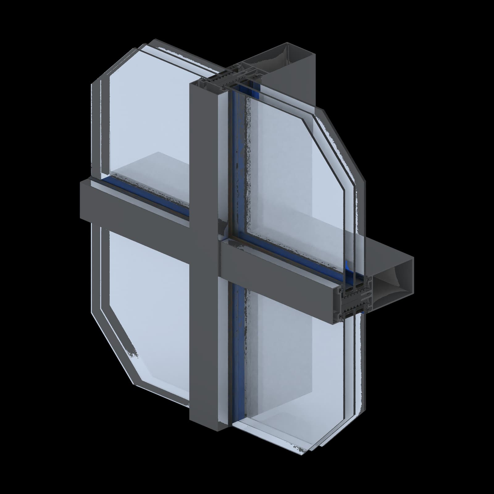 MC Passive+: technischer Profilquerschnitt