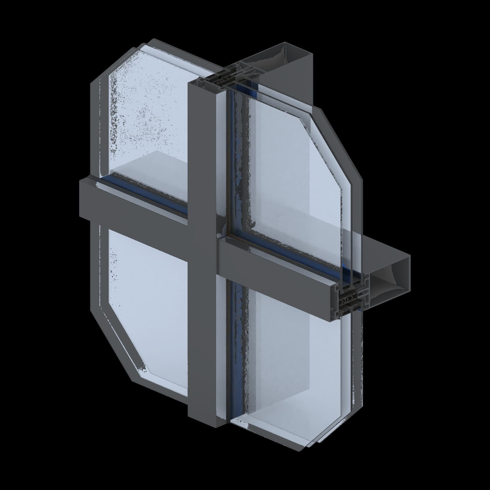MC Wall: technischer Profilquerschnitt