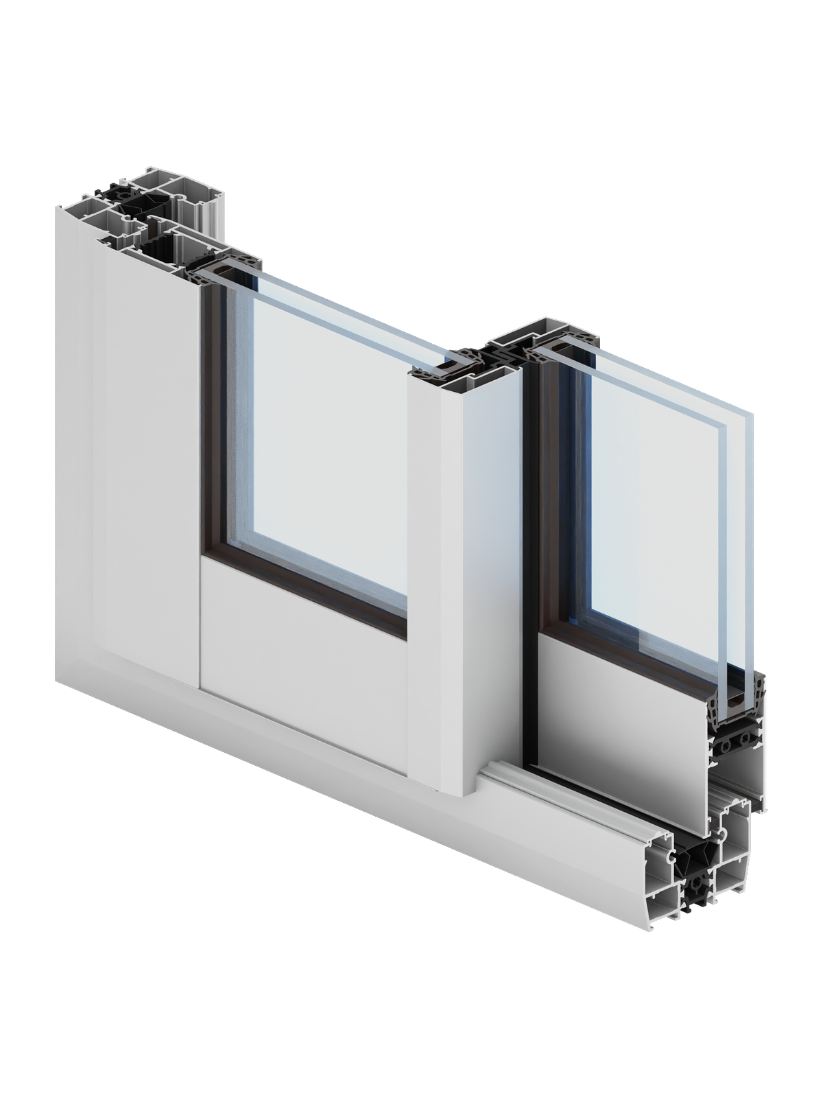 Modern Slide: technischer Profilquerschnitt